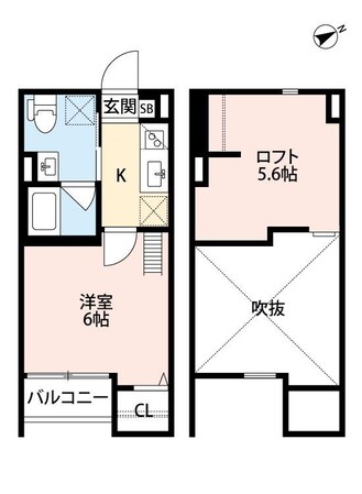 九条駅 徒歩4分 2階の物件間取画像